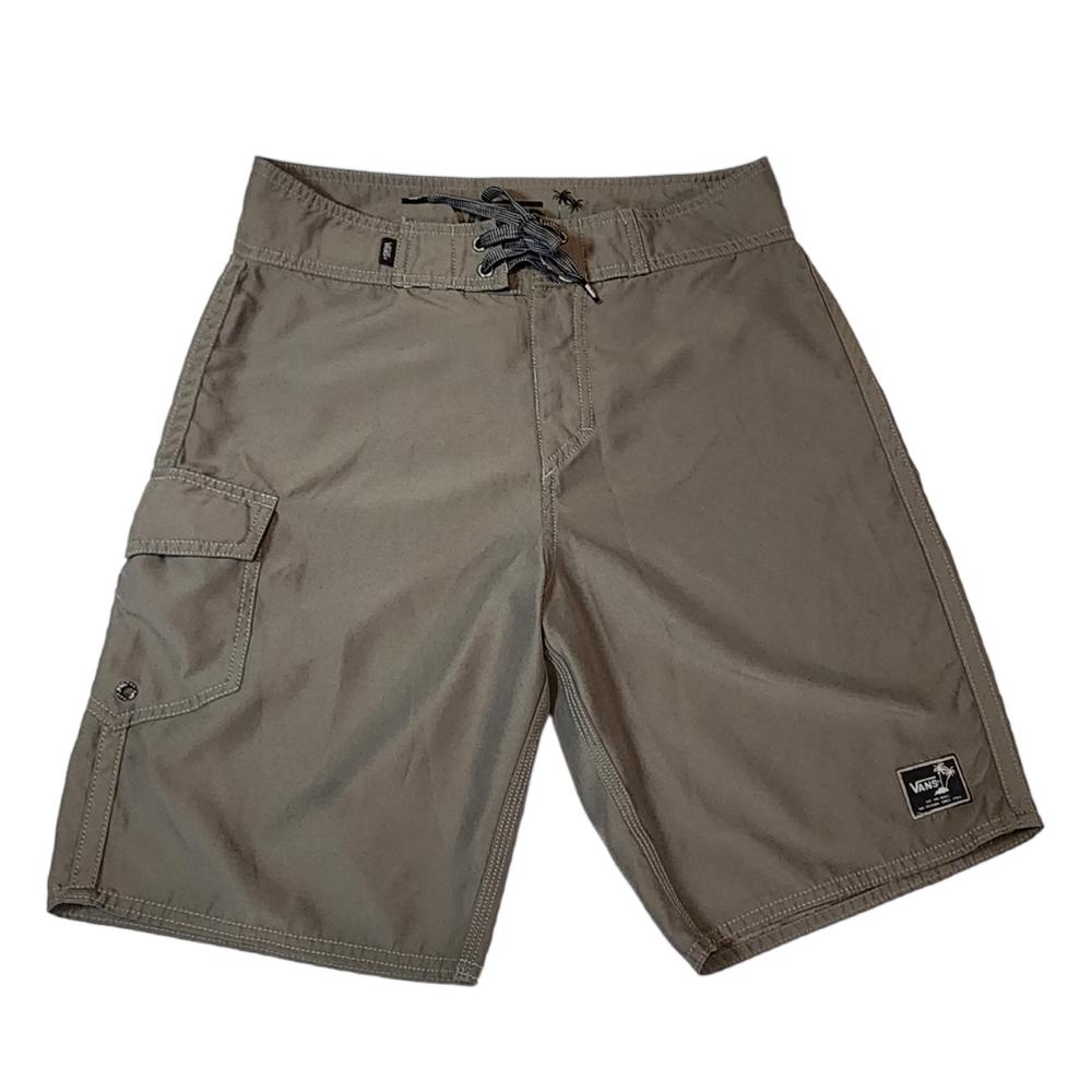 Vans Mens Board Shorts Grey Size 28 Pre Owned Condition - one flaw on back